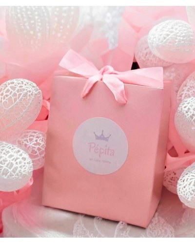 Boucles oreilles clips fleurs rose pâle et perle filles, adorables et raffinées - Pépita by Tara Pépita