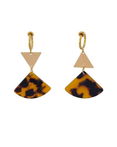 Boucles oreilles à clips asymétriques façon écailles Confort quotidien – Création Tara Pépita