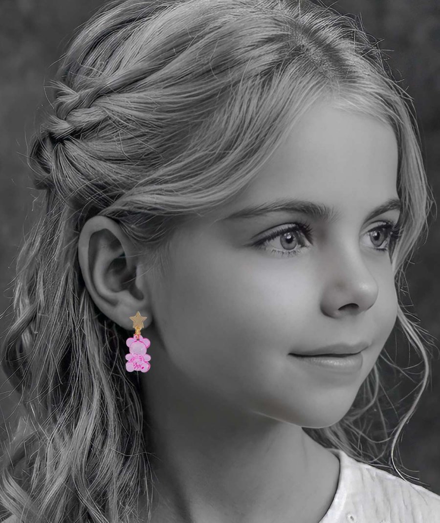 6 Paires Boucles D'Oreilles Clips Pour Fille - Hypoallergéniques Non Percées CZ Enfant