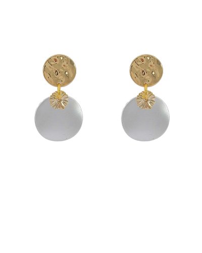 Petites boucles d'oreilles à clip lumineuses dorées et argentées - Création Tara Pépita