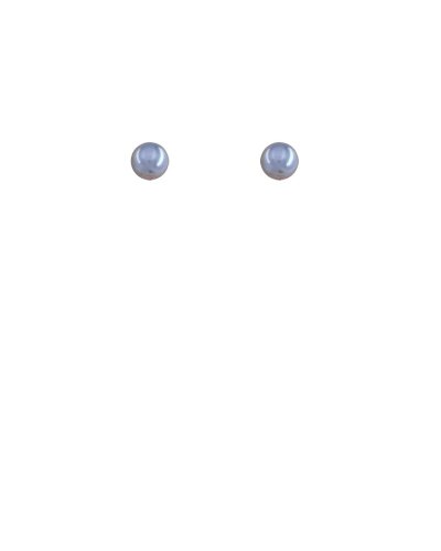 Boucles oreilles clip plaqué or perle grise nacrée 8 mm - L'ultra-confort par Tara Pépita