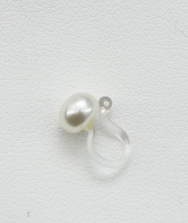 Boucles oreilles clip perle 5 mm non percées