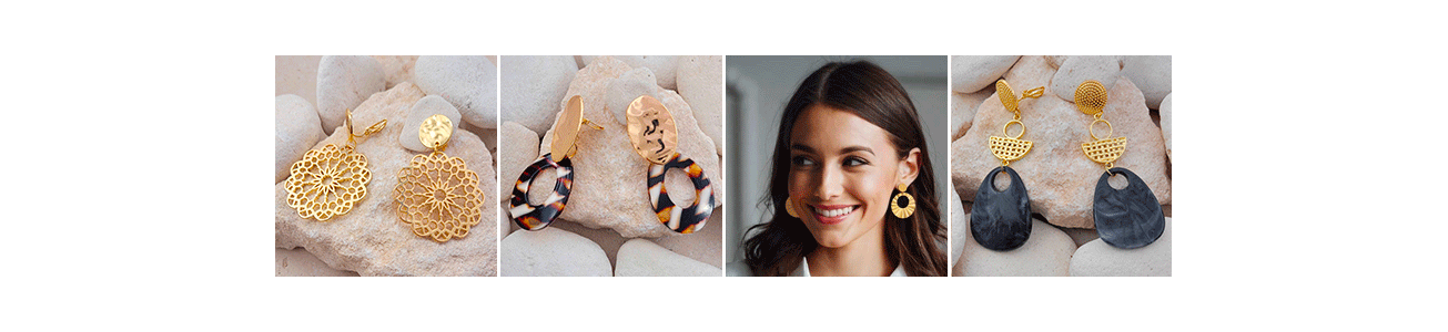 Boucles d'oreilles à clip non percées femmes