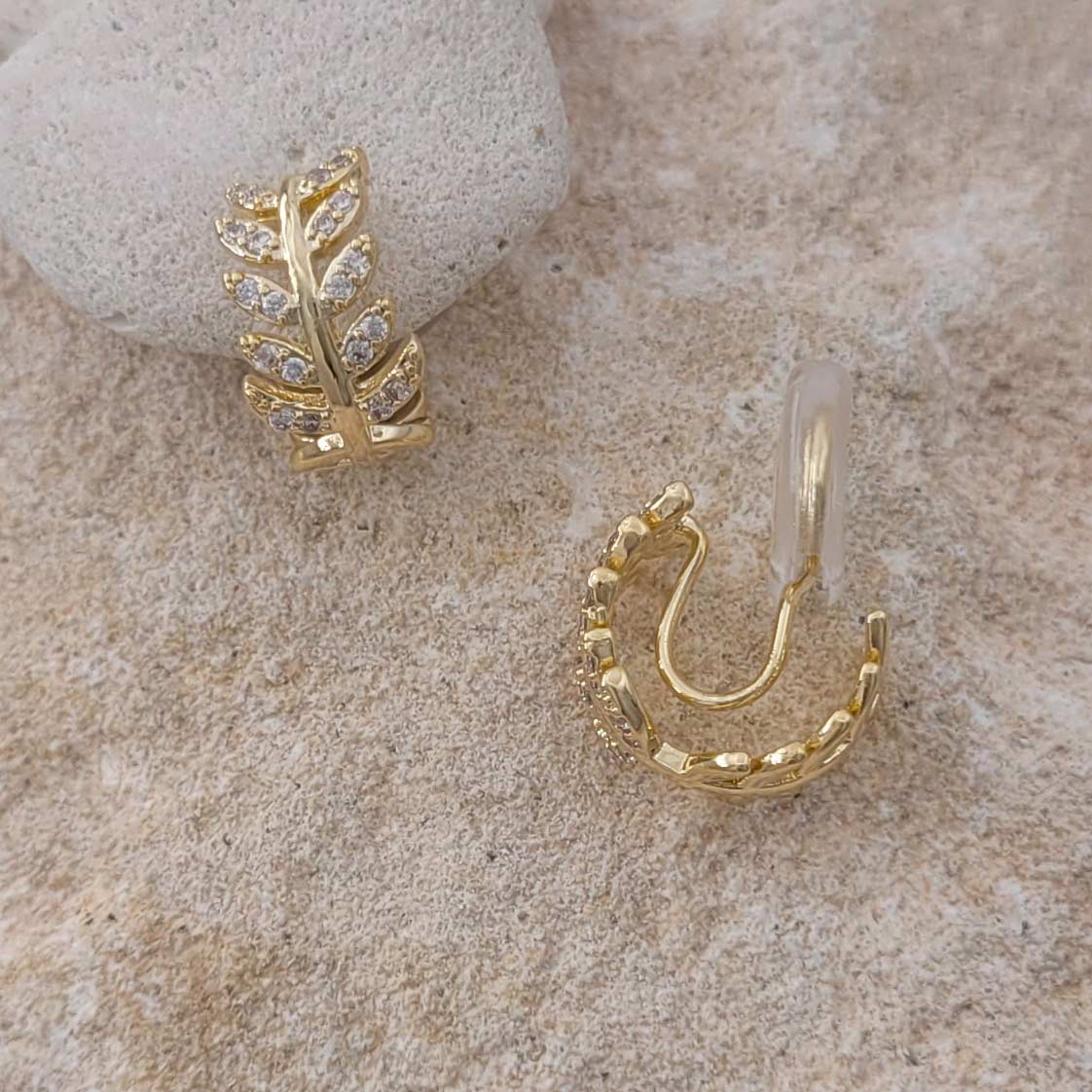 Boucles d’oreilles à clip effet percé