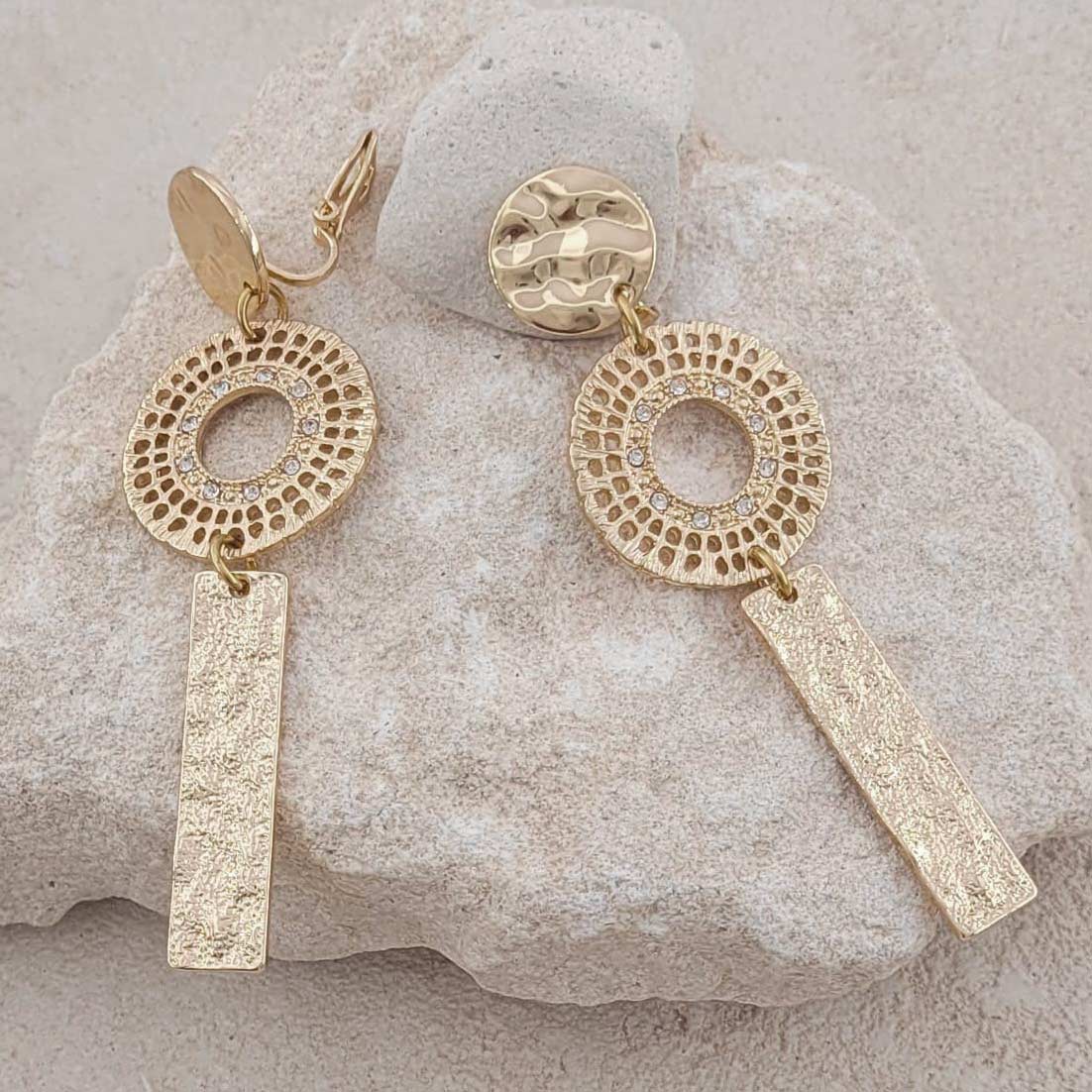 Boucles d’oreilles à clip pendantes